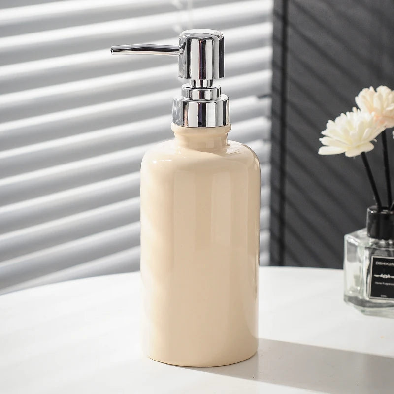 Creatieve Keramische Lotion Fles Hand Sanitizer Fles Zeepdispenser Handdesinfecterend Flessen Body Wash Flessen Badkamer Benodigdheden