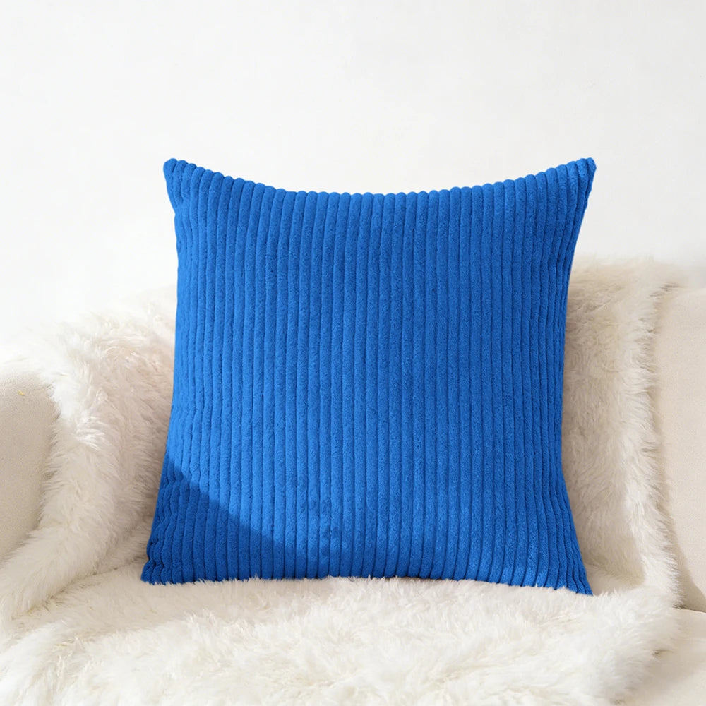 Corduroy Kussensloop 40X40 45X45 50x50 30x50 CM Zacht Pluche Flanel Kussenhoes Pluizige Bank Kussensloop voor Sofa Woonkamer