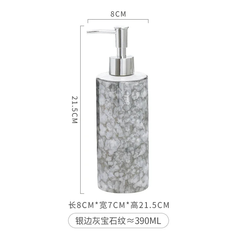 Eenvoud Keramische Lotion Fles Hoge Schoonheid Zeepdispenser Shampoo Douchegel Fles Handdesinfecterend Fles Badkamer Benodigdheden