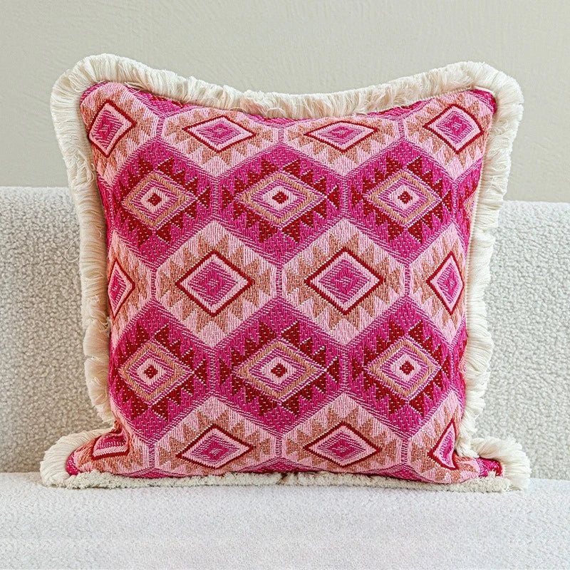 30X50/45X45CM Roze Sierkussen Cover Franse Licht Luxe Stempelen Taille Kussenhoes decor Home Decoratieve Kussensloop