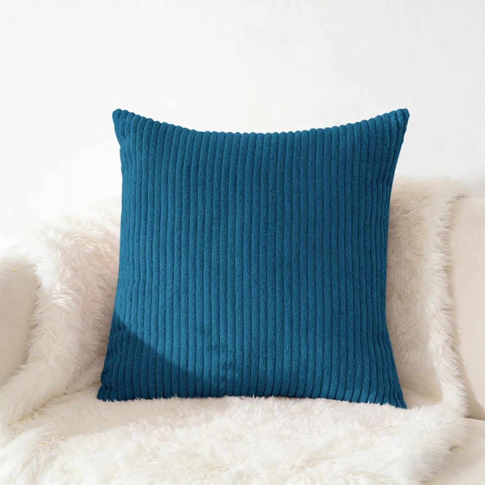 Corduroy Kussensloop 40X40 45X45 50x50 30x50 CM Zacht Pluche Flanel Kussenhoes Pluizige Bank Kussensloop voor Sofa Woonkamer