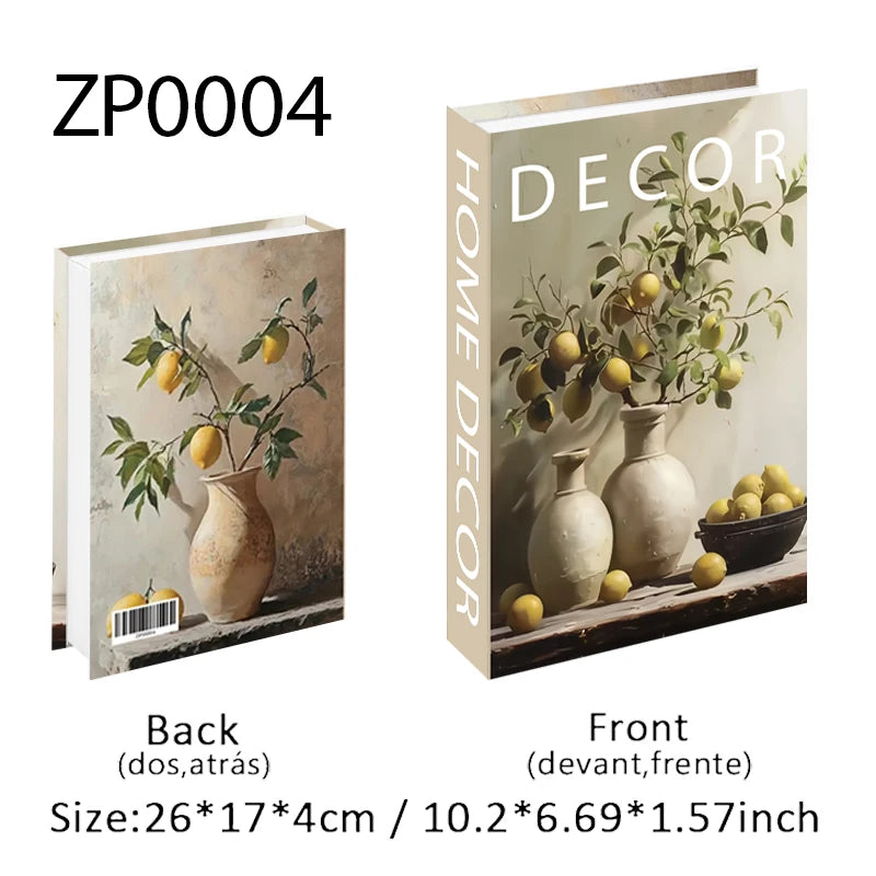 Boho Home Decor Fake Book Decoratieve Salontafel Decoratie Boekenplank Slaapkamer Middeleeuwen Abstracte Lijn Esthetische Opbergdoos