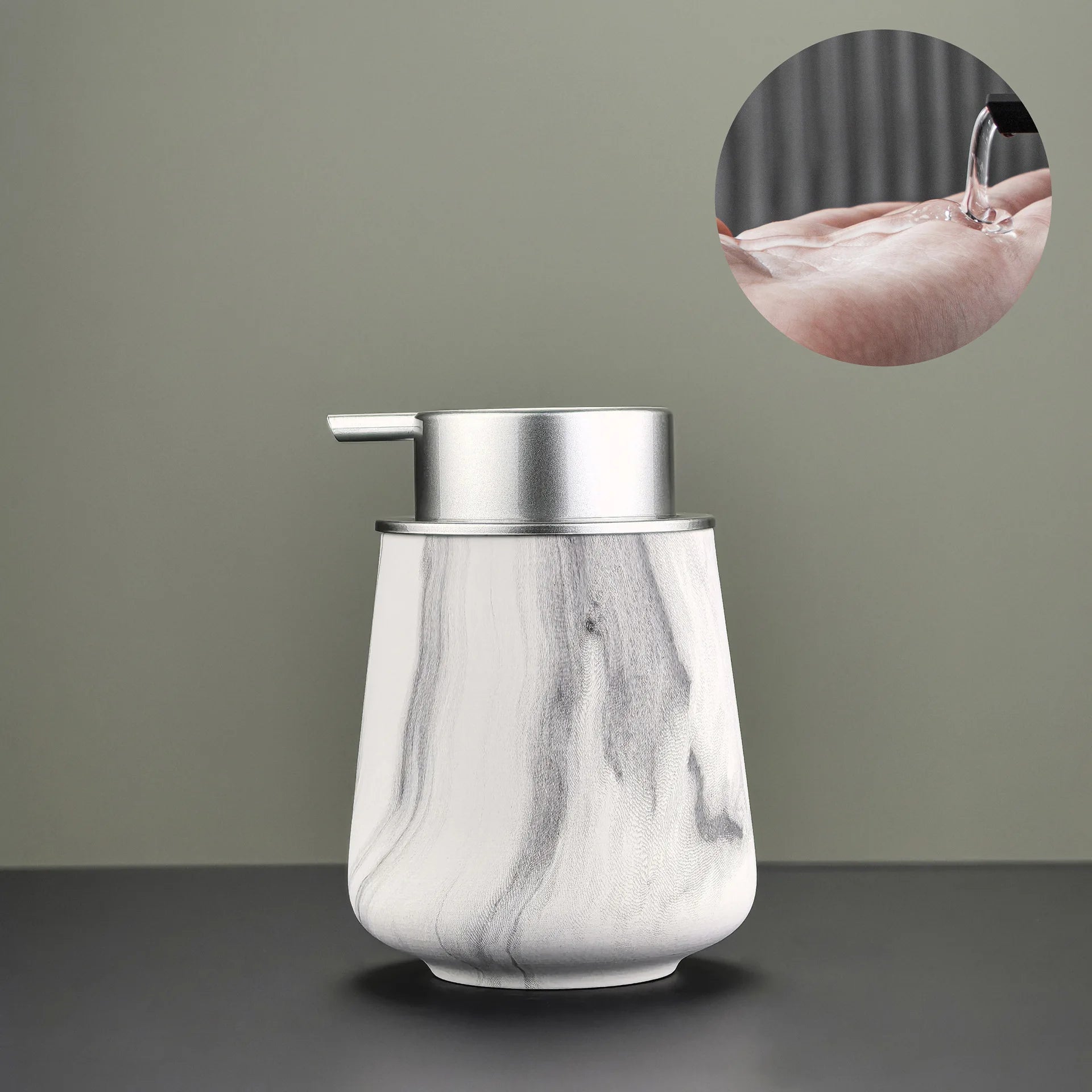 WHYOU-Cermic Inkt Dispensers voor vloeibare zeep, lotionfles, emulsie, latex handwensflessen, lichte luxe badkameraccessoireset