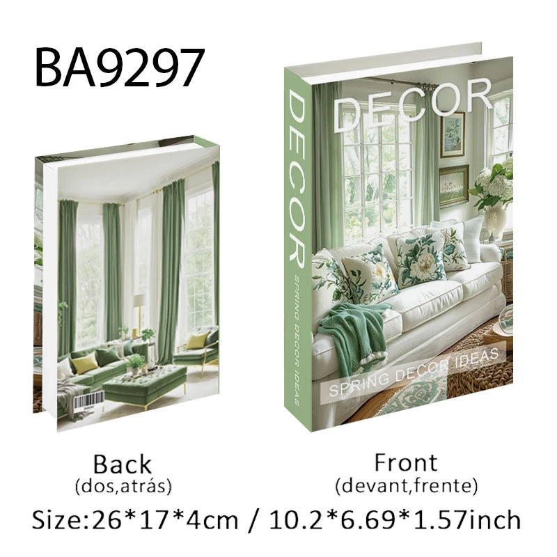 Openbare nep-boeken opbergdoos luxe decoratieve boeken ornament salontafel boekenplank huis interieur decoratie slaapkamer cadeau decoratie
