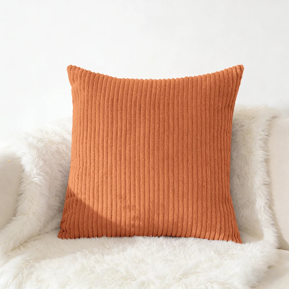 Corduroy Kussensloop 40X40 45X45 50x50 30x50 CM Zacht Pluche Flanel Kussenhoes Pluizige Bank Kussensloop voor Sofa Woonkamer
