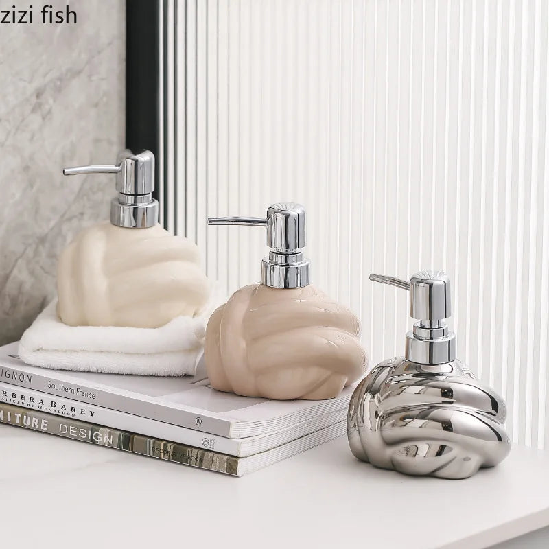 Creatieve Keramische Lotion Fles Hand Sanitizer Fles Zeepdispenser Handdesinfecterend Flessen Body Wash Flessen Badkamer Benodigdheden