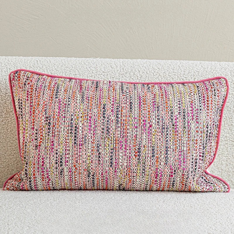 30X50/45X45CM Roze Sierkussen Cover Franse Licht Luxe Stempelen Taille Kussenhoes decor Home Decoratieve Kussensloop