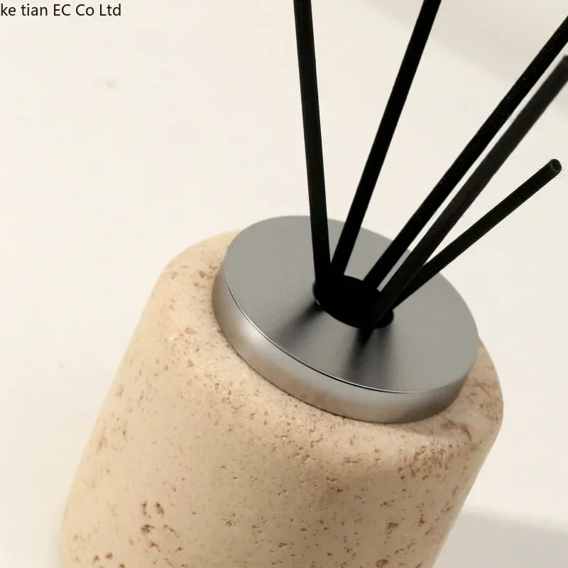 Wabi-sabi windtunnel stenen aromafles lege fles licht hotel luxe badkamer aroma diffuser parfum huisdecoratie
