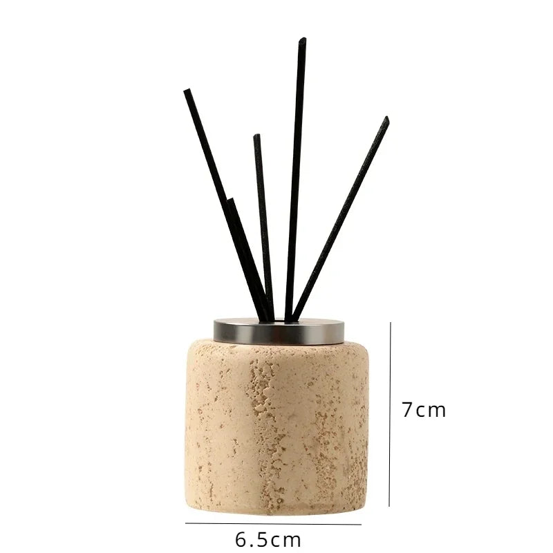 Wabi-sabi windtunnel stenen aromafles lege fles licht hotel luxe badkamer aroma diffuser parfum huisdecoratie