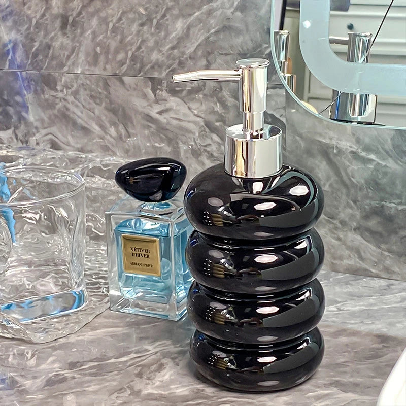 Nordic Badkamer Accessoires Keuken Zeepdispenser Keramische Shampoo Flessen Lotion Fles Home Hotel Shampoo Dispenser