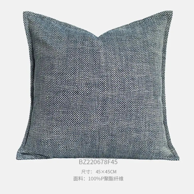 30X50/45X45CM Blauw Gestreepte Sierkussenhoes Eenvoudige Textuur Taille Kussenhoes Decor Home Decoratieve Kussensloop