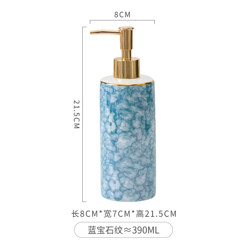 Eenvoud Keramische Lotion Fles Hoge Schoonheid Zeepdispenser Shampoo Douchegel Fles Handdesinfecterend Fles Badkamer Benodigdheden