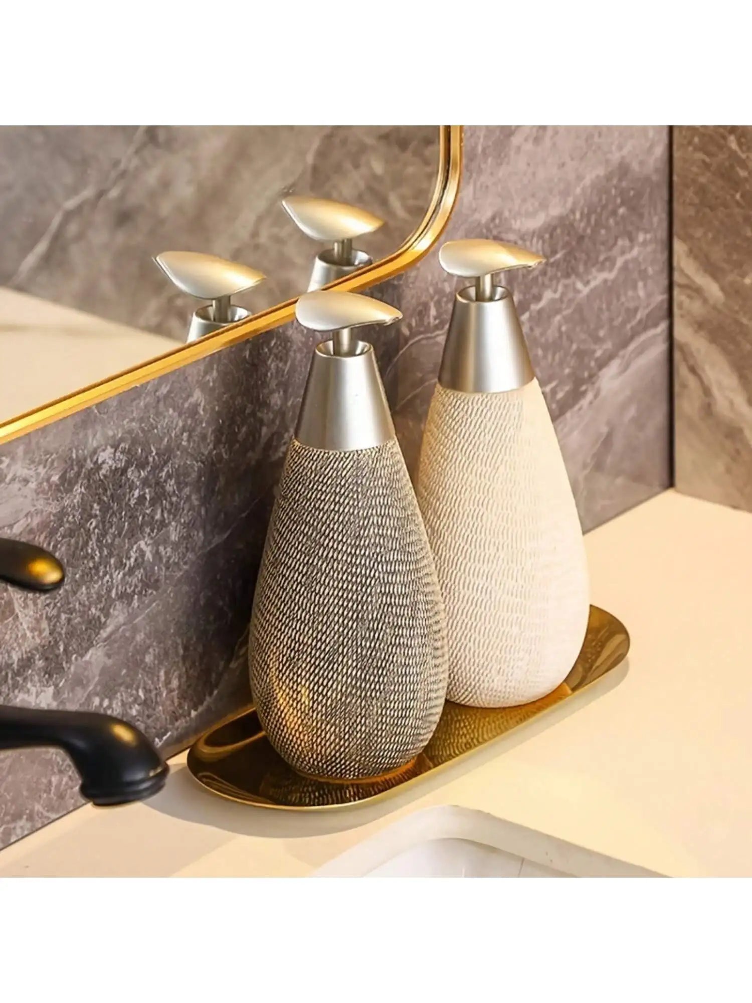 Creatieve Retro Stijl Keramische Push-Type Zeepdispenser Met Pomp, Handzeepfles, Geschikt Voor Badkamers Keukens En Toiletten