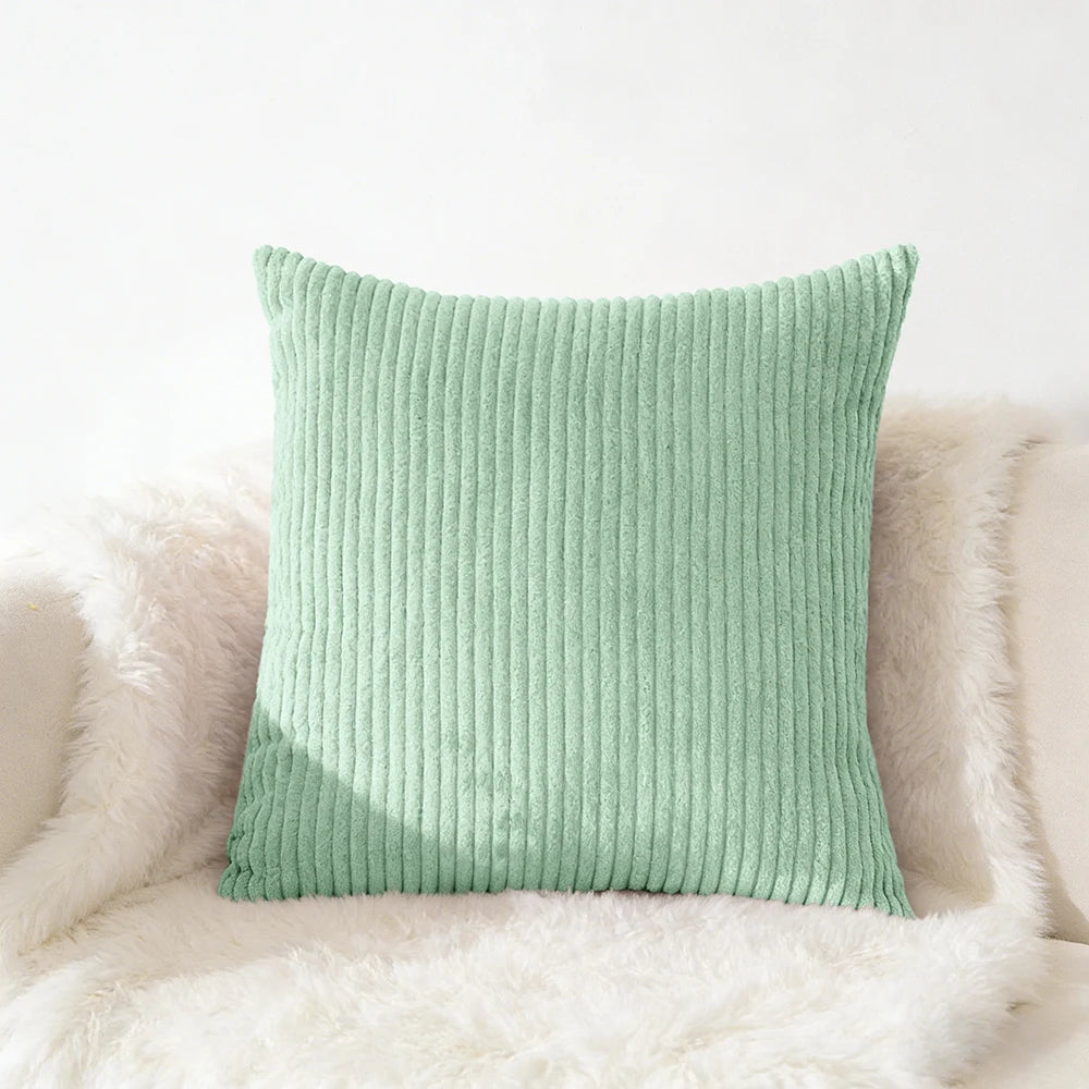 Corduroy Kussensloop 40X40 45X45 50x50 30x50 CM Zacht Pluche Flanel Kussenhoes Pluizige Bank Kussensloop voor Sofa Woonkamer