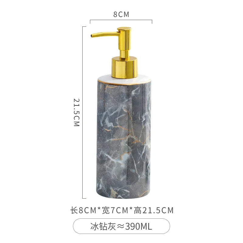 Eenvoud Keramische Lotion Fles Hoge Schoonheid Zeepdispenser Shampoo Douchegel Fles Handdesinfecterend Fles Badkamer Benodigdheden