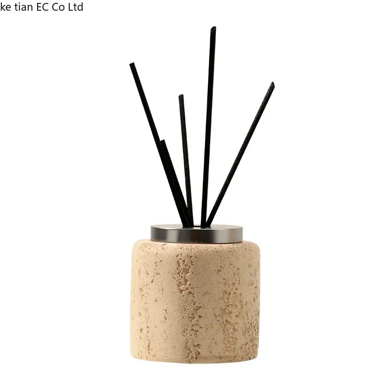 Wabi-sabi windtunnel stenen aromafles lege fles licht hotel luxe badkamer aroma diffuser parfum huisdecoratie