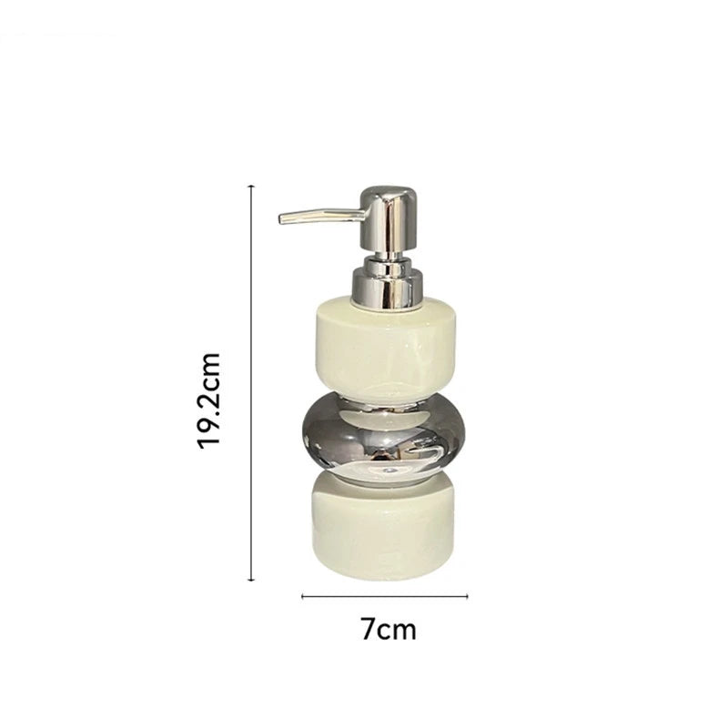 Luxe keramische zeepdispenser badgel gevuld met lotionfles hoteltoilet hand thuis badkameraccessoires