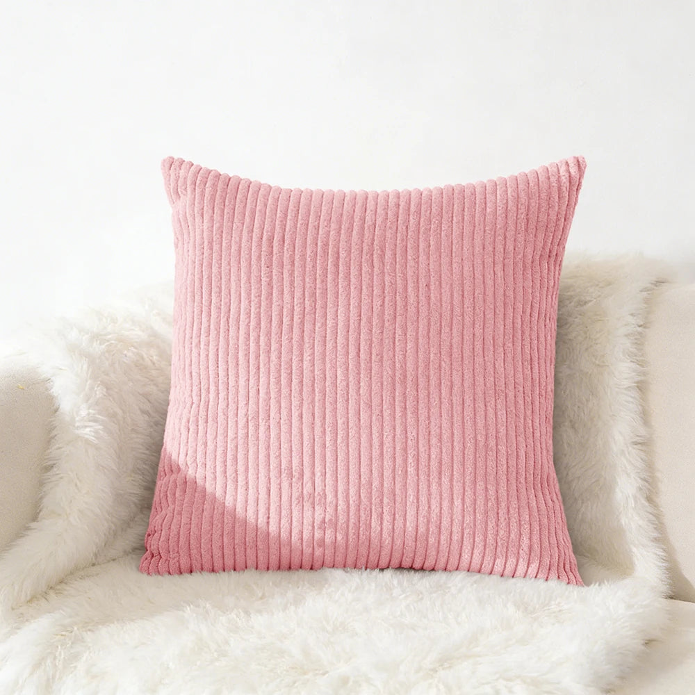 Corduroy Kussensloop 40X40 45X45 50x50 30x50 CM Zacht Pluche Flanel Kussenhoes Pluizige Bank Kussensloop voor Sofa Woonkamer
