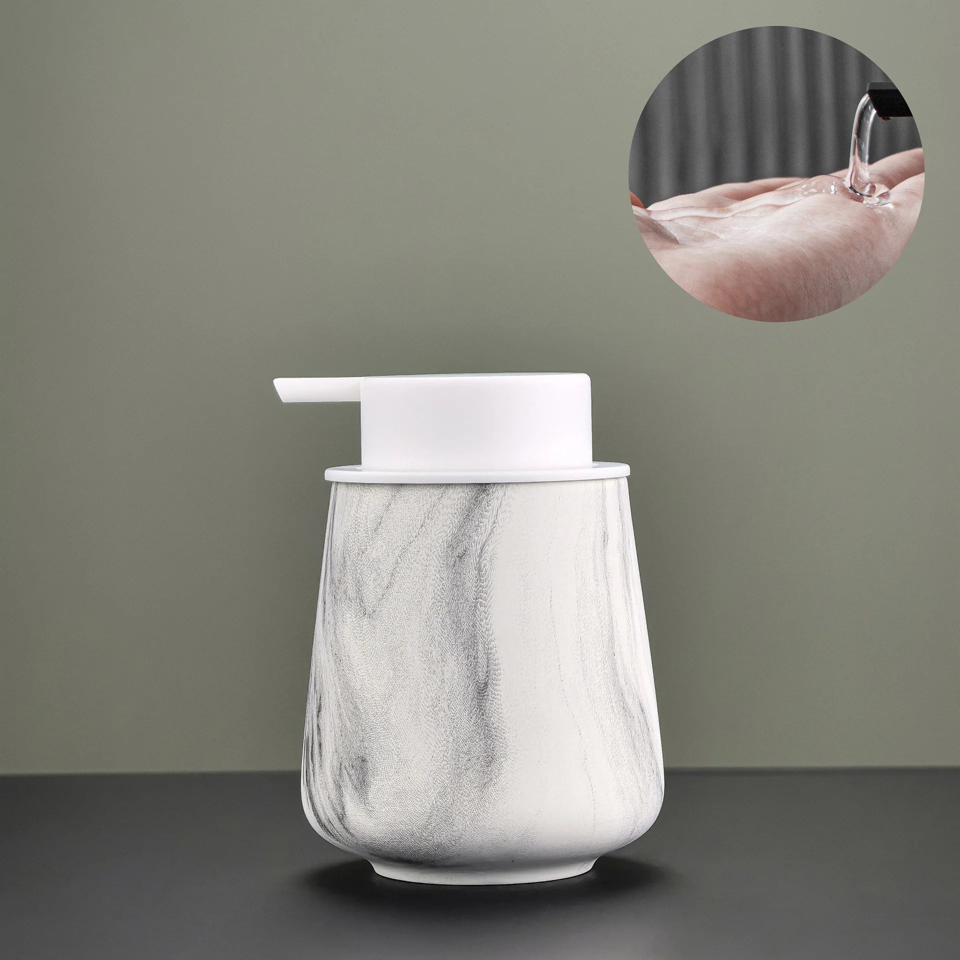 WHYOU-Cermic Inkt Dispensers voor vloeibare zeep, lotionfles, emulsie, latex handwensflessen, lichte luxe badkameraccessoireset