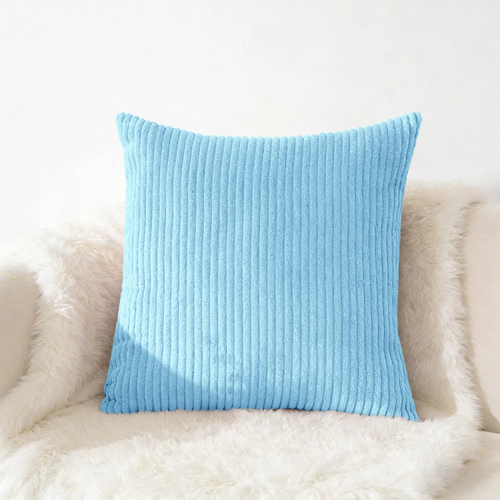 Corduroy Kussensloop 40X40 45X45 50x50 30x50 CM Zacht Pluche Flanel Kussenhoes Pluizige Bank Kussensloop voor Sofa Woonkamer