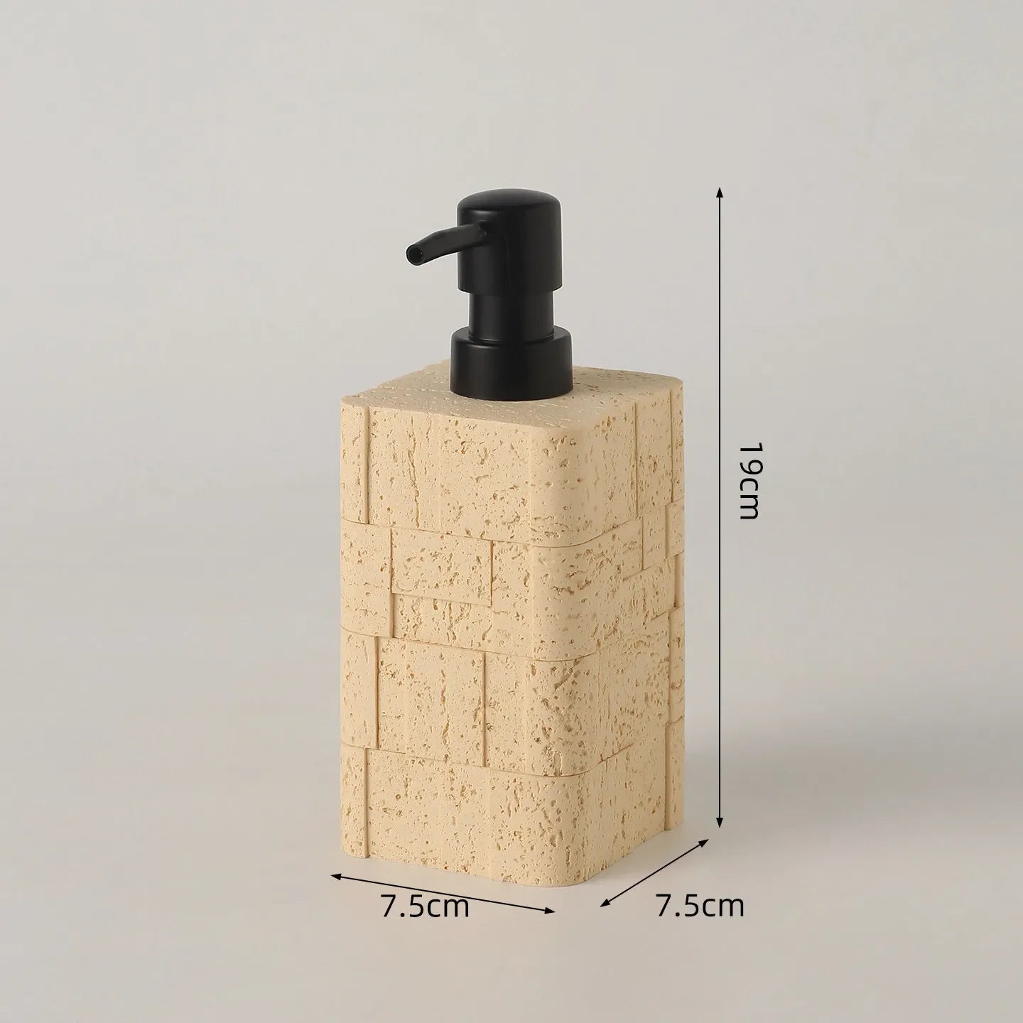 400 ml zeepdispenser moderne eenvoudige grotstenen textuur lotion toilet huishoudelijke luxe winddruktype fles voor handdesinfecterend middel
