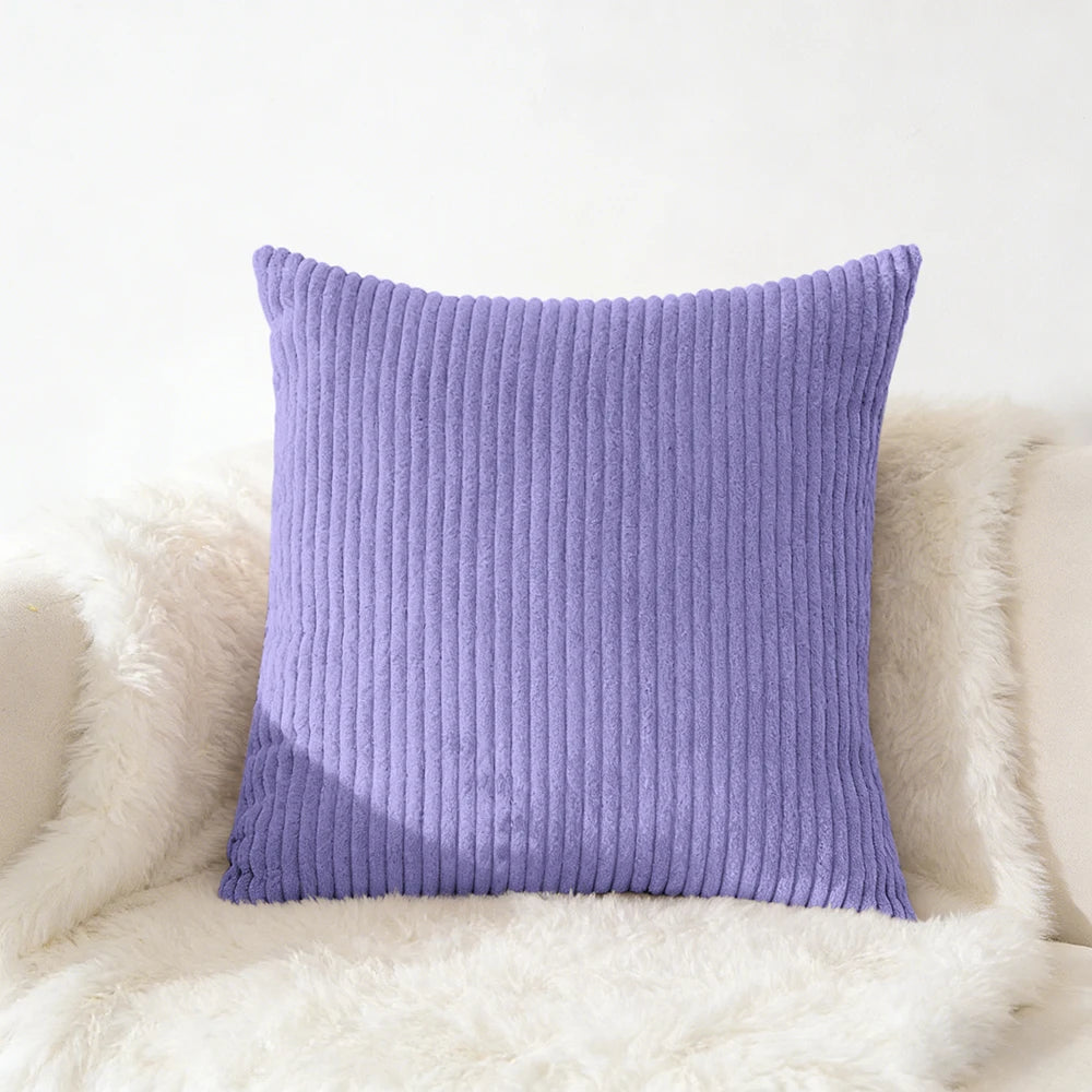 Corduroy Kussensloop 40X40 45X45 50x50 30x50 CM Zacht Pluche Flanel Kussenhoes Pluizige Bank Kussensloop voor Sofa Woonkamer