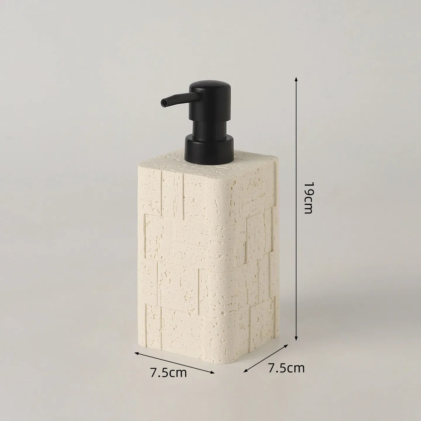 400 ml zeepdispenser moderne eenvoudige grotstenen textuur lotion toilet huishoudelijke luxe winddruktype fles voor handdesinfecterend middel