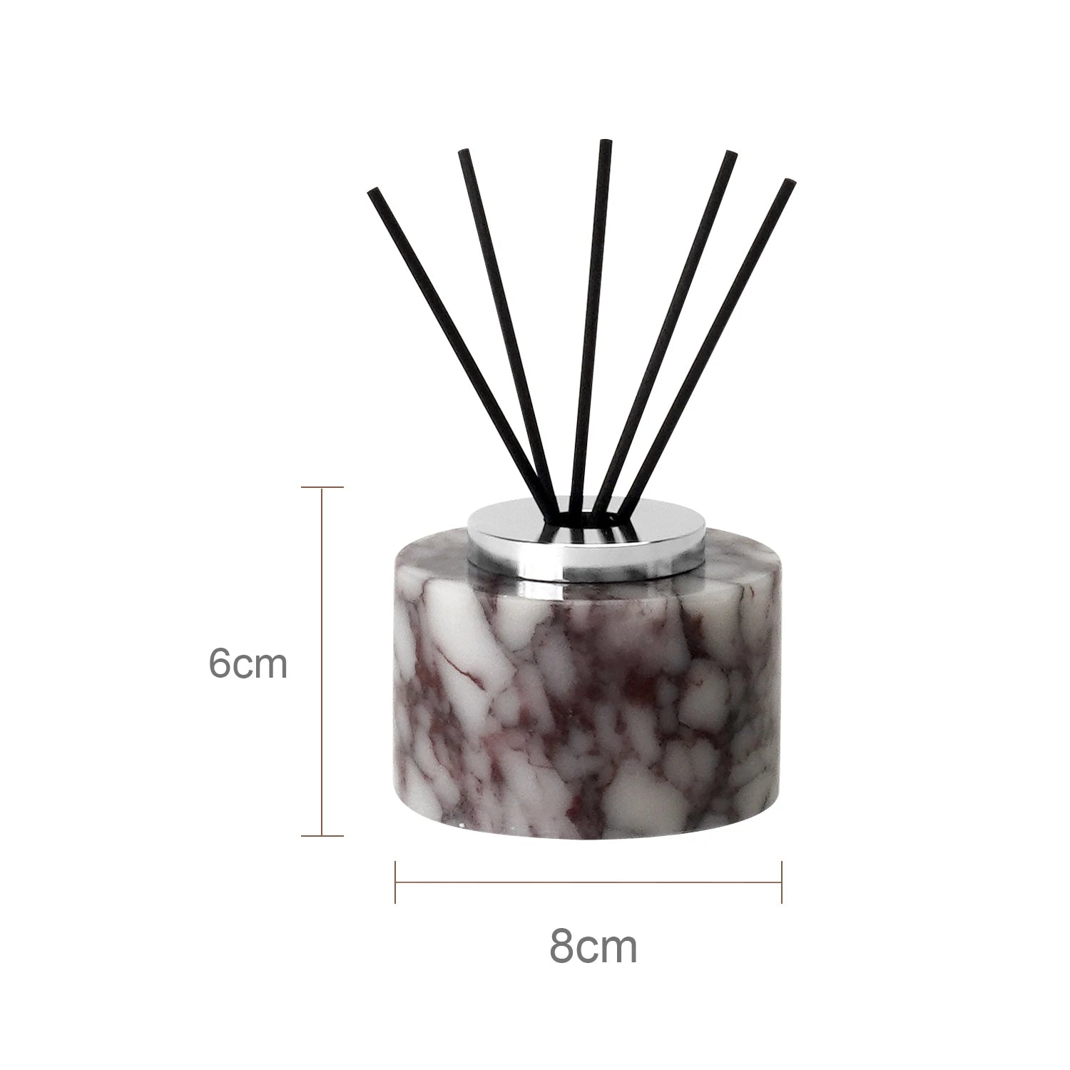 Calacatta Altviool Violet Natuurlijk Marmer Badkameraccessoires Set Luxe Zeepdispenser Wattenstaafjes Pot Lade Badkamerset