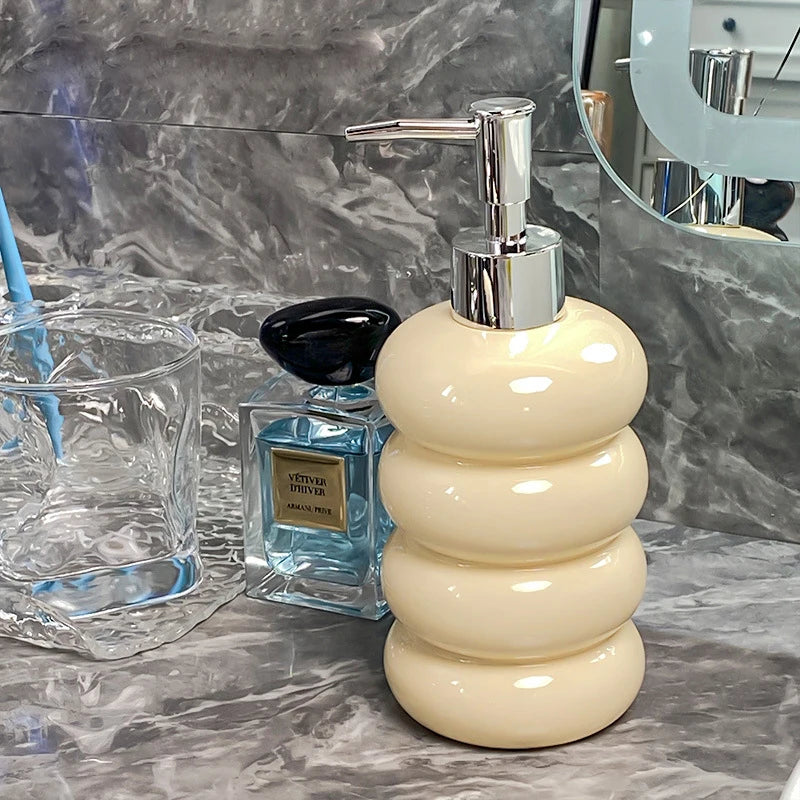 Nordic Badkamer Accessoires Keuken Zeepdispenser Keramische Shampoo Flessen Lotion Fles Home Hotel Shampoo Dispenser