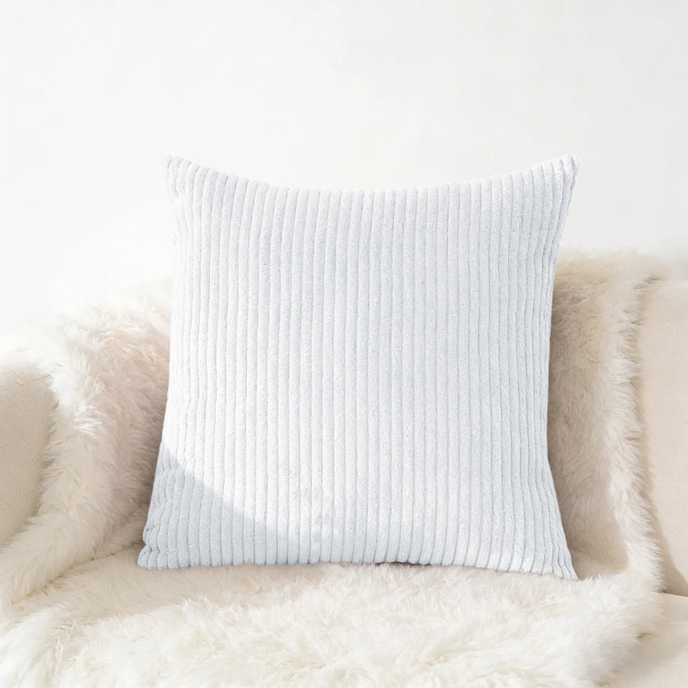 Corduroy Kussensloop 40X40 45X45 50x50 30x50 CM Zacht Pluche Flanel Kussenhoes Pluizige Bank Kussensloop voor Sofa Woonkamer