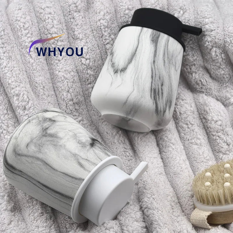 WHYOU-Cermic Inkt Dispensers voor vloeibare zeep, lotionfles, emulsie, latex handwensflessen, lichte luxe badkameraccessoireset