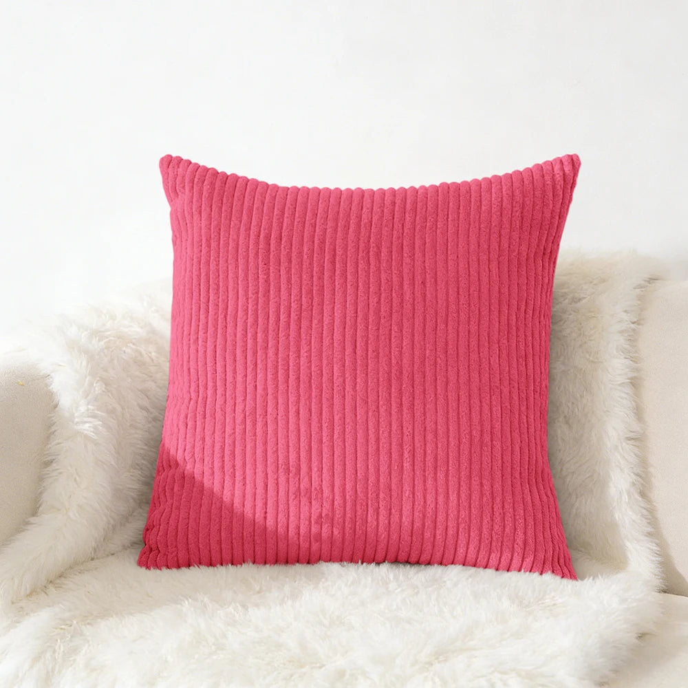 Corduroy Kussensloop 40X40 45X45 50x50 30x50 CM Zacht Pluche Flanel Kussenhoes Pluizige Bank Kussensloop voor Sofa Woonkamer