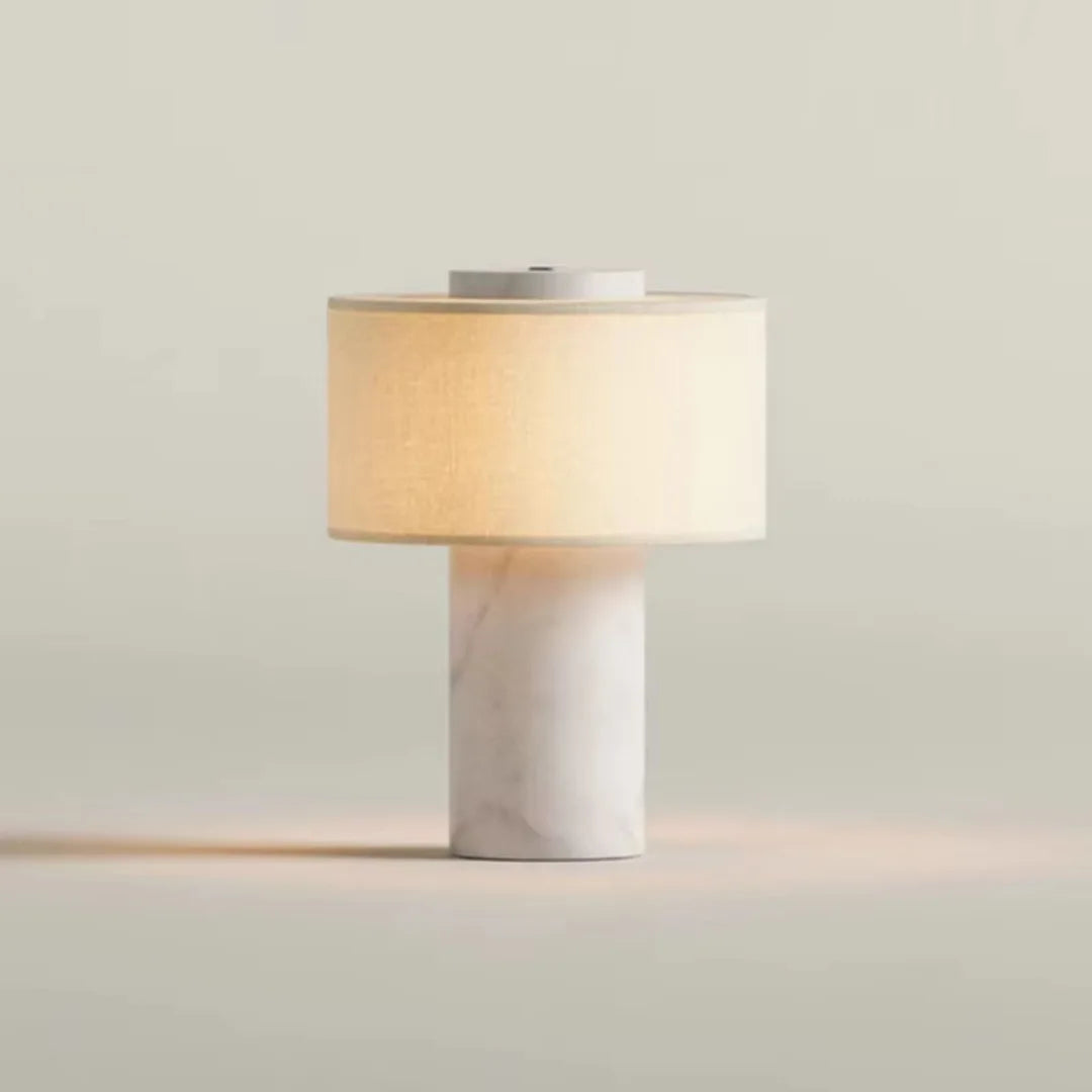 Retro luxe bedlampje natuurlijke marmeren tafellamp stoffen lampenkap gele stenen bureaulamp woonkamer slaapkamer woondecoratie