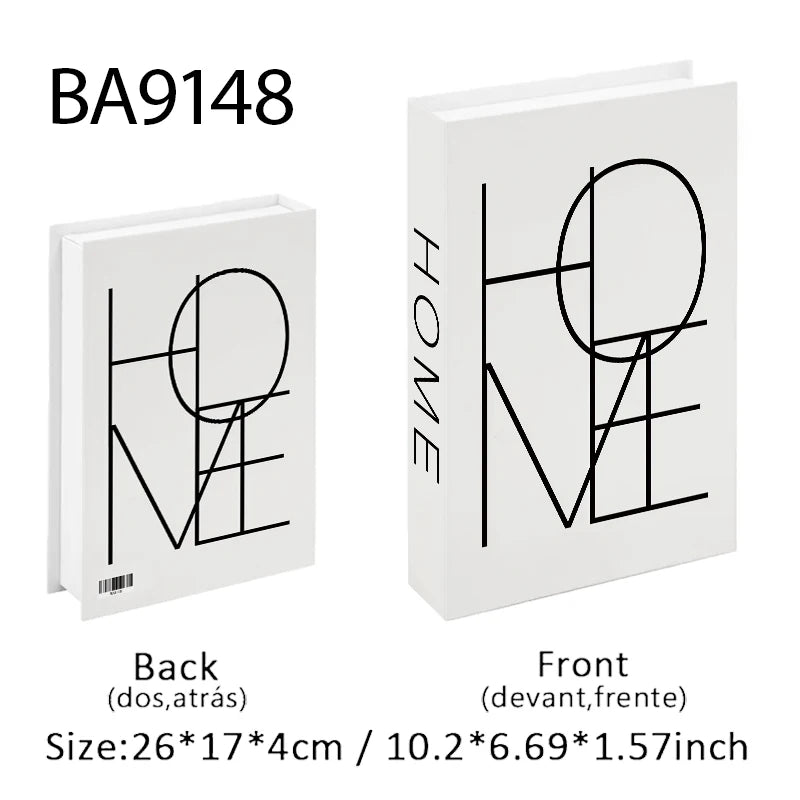 Boho Home Decor Fake Book Decoratieve Salontafel Decoratie Boekenplank Slaapkamer Middeleeuwen Abstracte Lijn Esthetische Opbergdoos