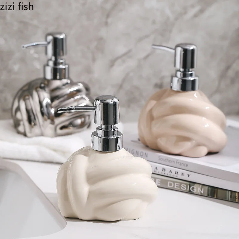 Creatieve Keramische Lotion Fles Hand Sanitizer Fles Zeepdispenser Handdesinfecterend Flessen Body Wash Flessen Badkamer Benodigdheden