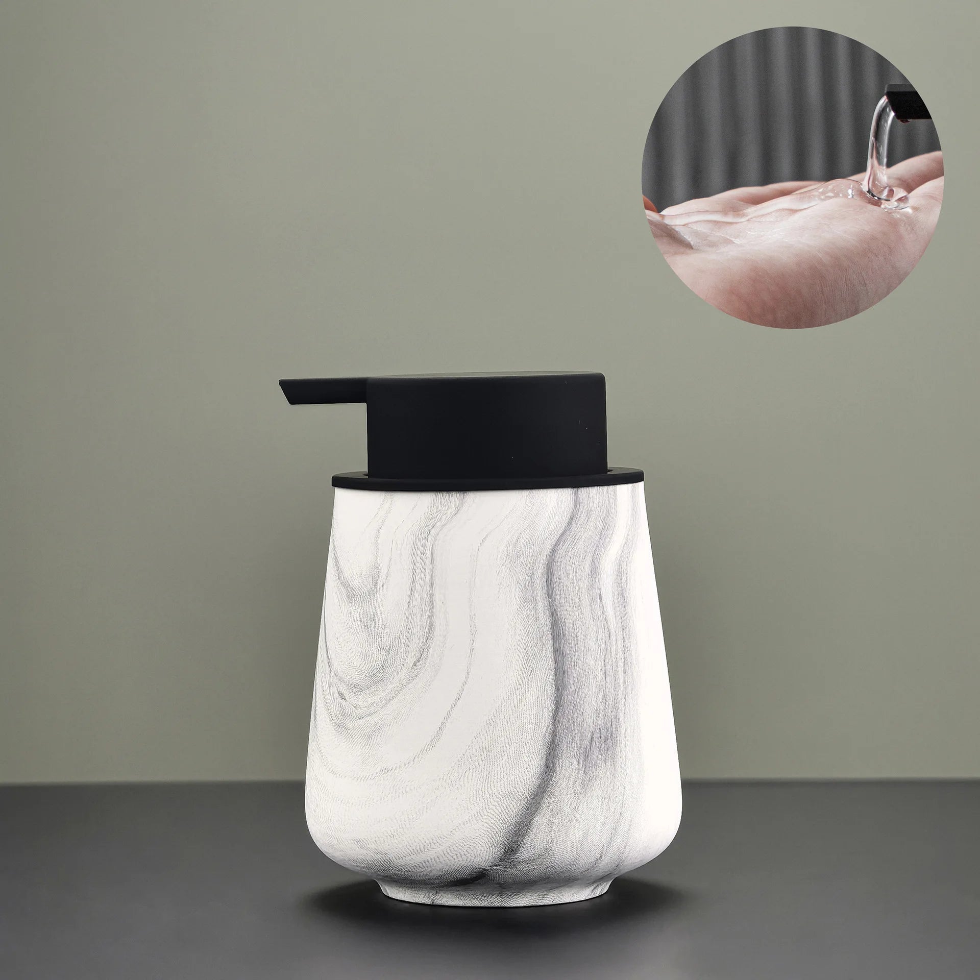 WHYOU-Cermic Inkt Dispensers voor vloeibare zeep, lotionfles, emulsie, latex handwensflessen, lichte luxe badkameraccessoireset