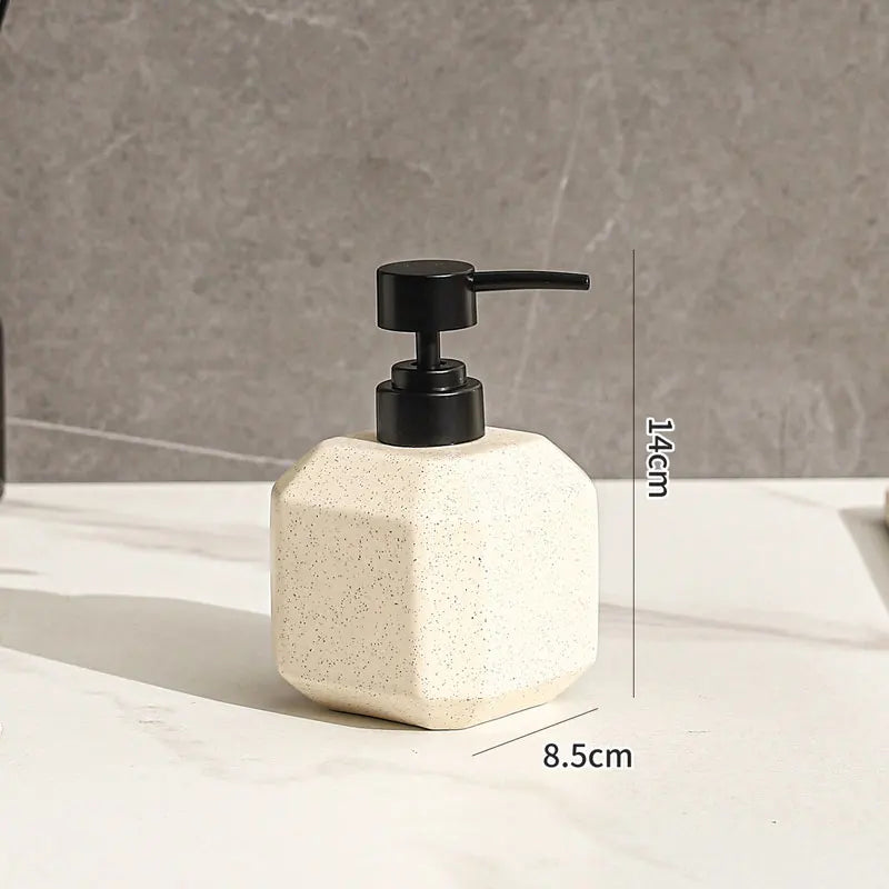 380 ml zeepdispenser Keramische lotionfles hotel huishoudelijke handzeep shampoo body wash doseerfles badkamer persfles