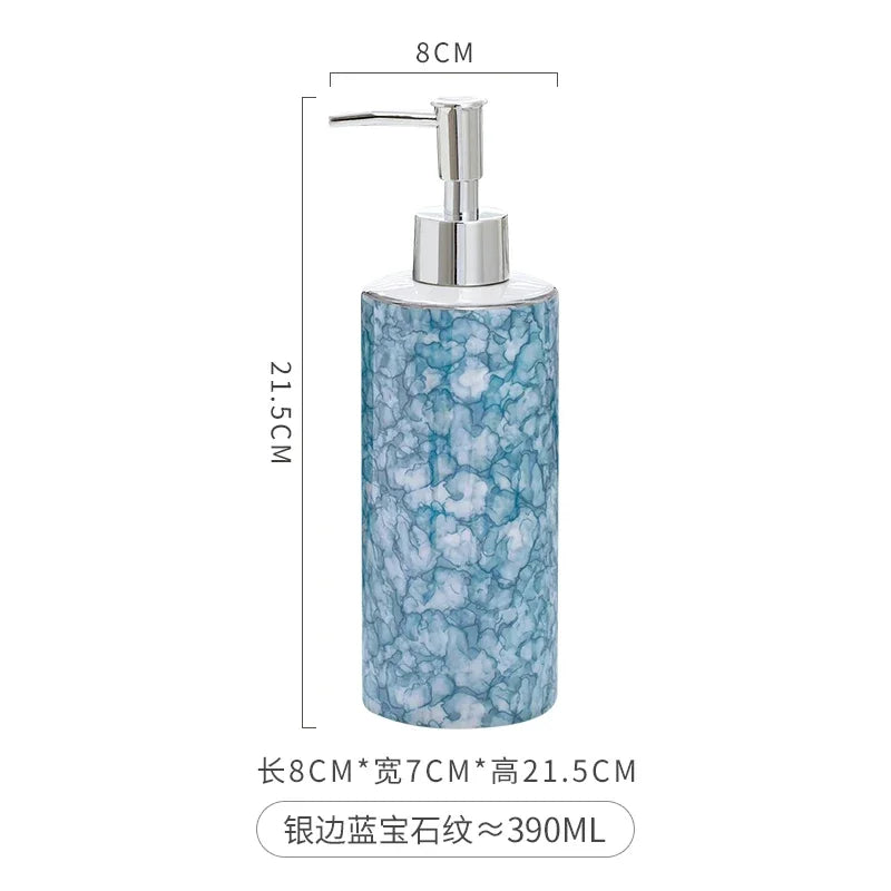 Eenvoud Keramische Lotion Fles Hoge Schoonheid Zeepdispenser Shampoo Douchegel Fles Handdesinfecterend Fles Badkamer Benodigdheden