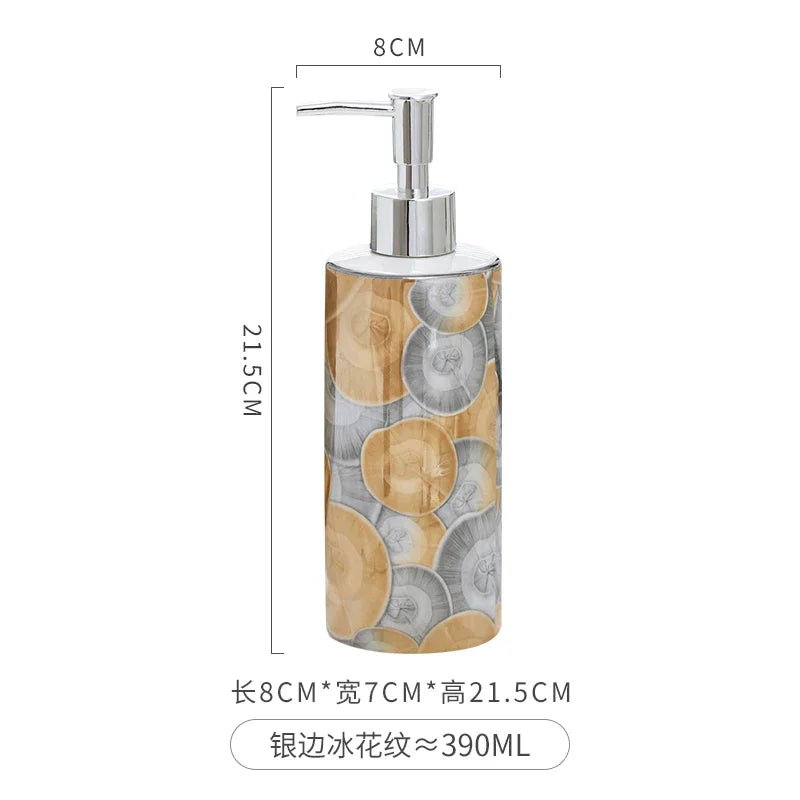 Eenvoud Keramische Lotion Fles Hoge Schoonheid Zeepdispenser Shampoo Douchegel Fles Handdesinfecterend Fles Badkamer Benodigdheden