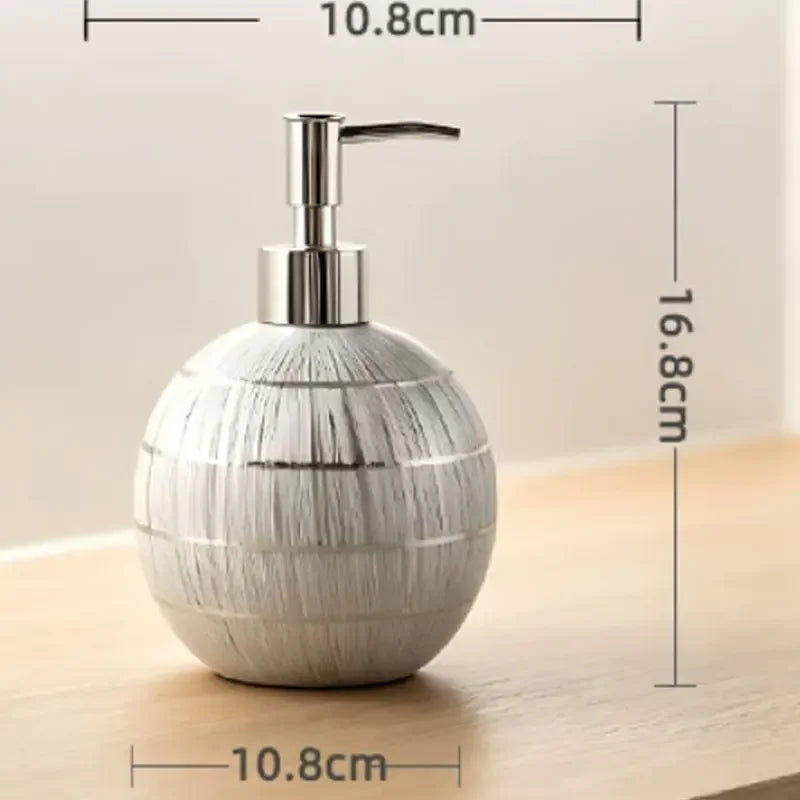550ml zeepdispenser met keramische bal, handwasfles, goud/zilver, shampoo- en douchegel dispenserfles voor de badkamer