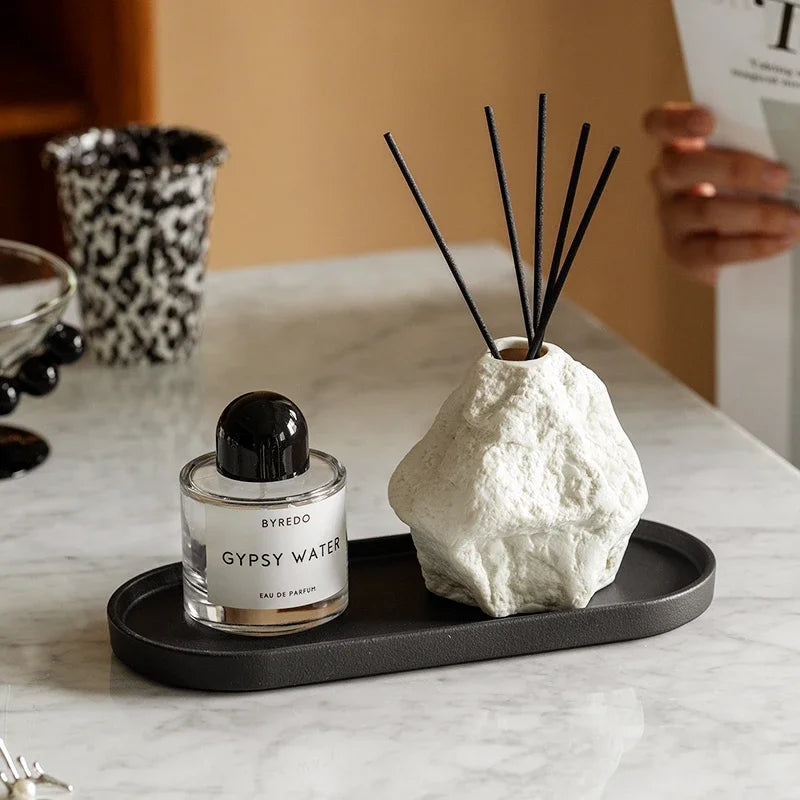 Aromatherapiefles, Scandinavische stijl creatieve rots lege fles, woonkamer kamer decoratie toilet keramiek geen vuur geurverspreider