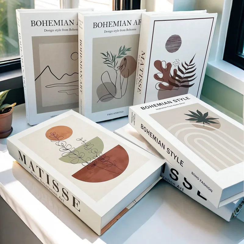 Boho Monet Matisse Luxe nepboek opbergdoos interieur decoratie decoratieve boeken salontafel slaapkamer woonkamer decor