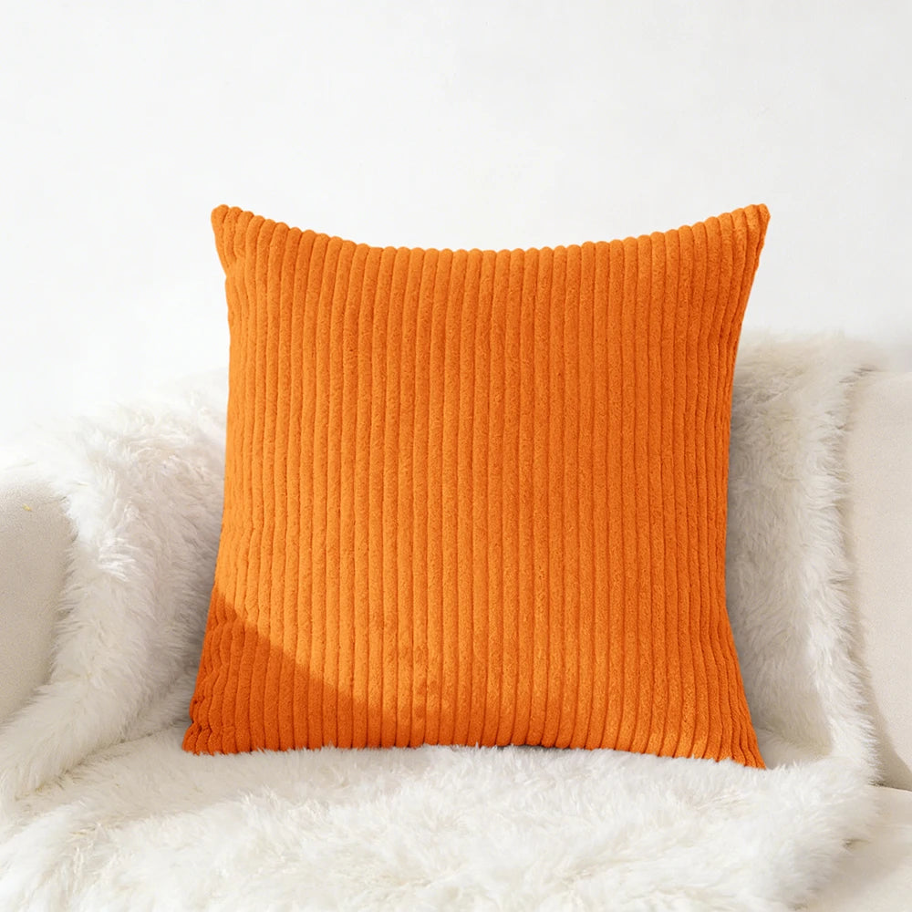 Corduroy Kussensloop 40X40 45X45 50x50 30x50 CM Zacht Pluche Flanel Kussenhoes Pluizige Bank Kussensloop voor Sofa Woonkamer