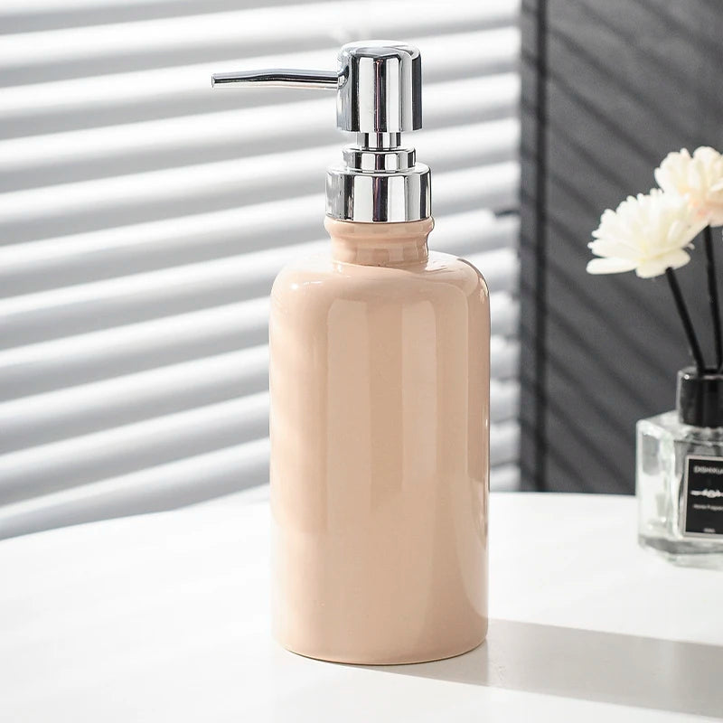 Creatieve Keramische Lotion Fles Hand Sanitizer Fles Zeepdispenser Handdesinfecterend Flessen Body Wash Flessen Badkamer Benodigdheden