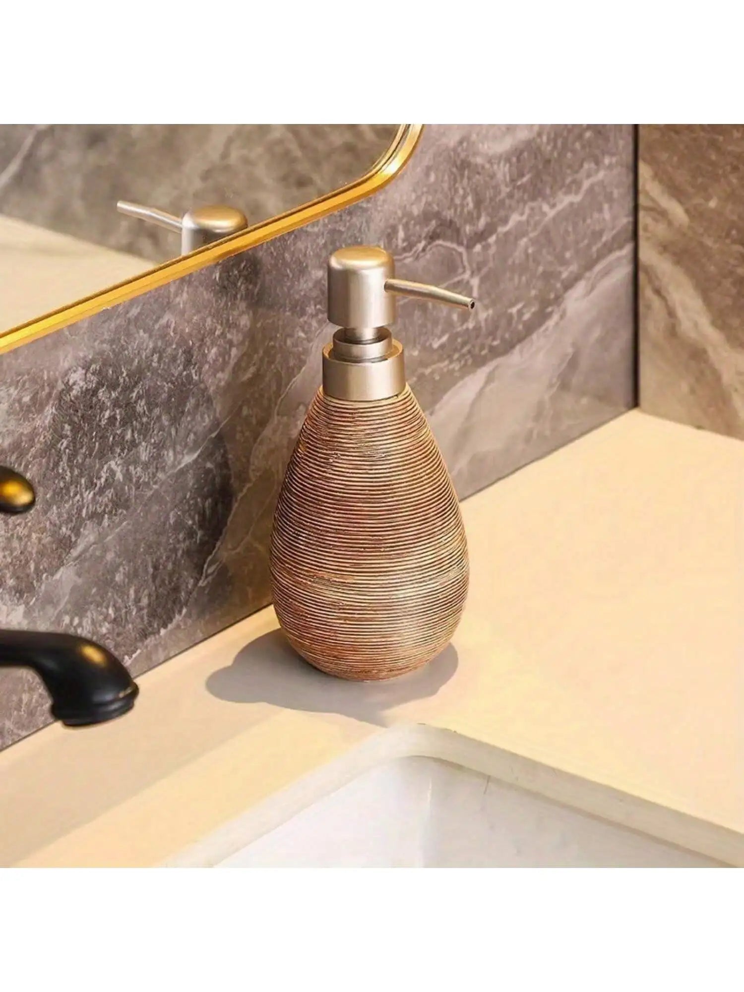Creatieve Retro Stijl Keramische Push-Type Zeepdispenser Met Pomp, Handzeepfles, Geschikt Voor Badkamers Keukens En Toiletten