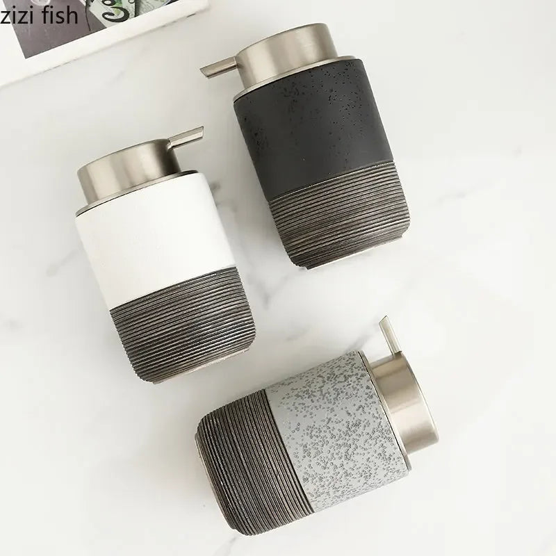 Keramische Zeep Fles Handdesinfecterend Fles Wasmiddel Fles Badkamer Shampoo Douchegel Fles Zeep Container Lotion Flessen Frother