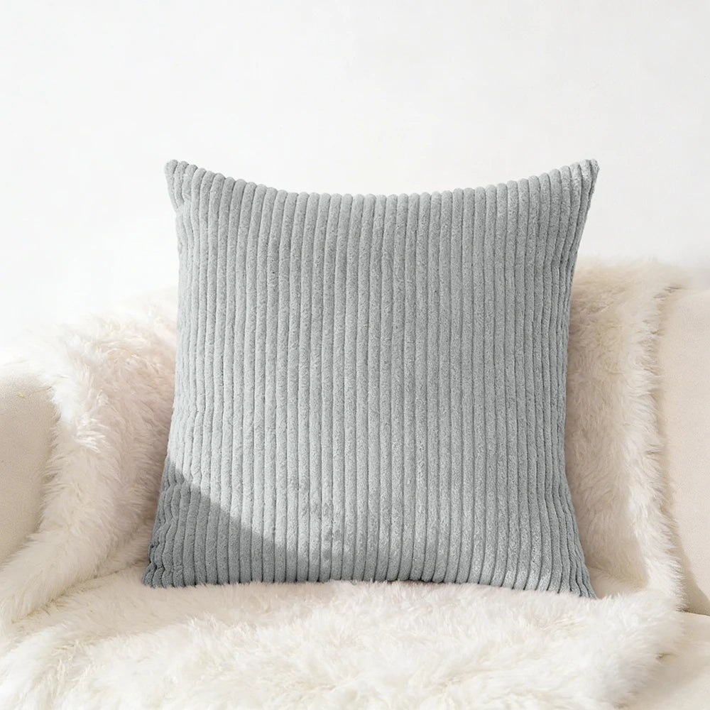 Corduroy Kussensloop 40X40 45X45 50x50 30x50 CM Zacht Pluche Flanel Kussenhoes Pluizige Bank Kussensloop voor Sofa Woonkamer