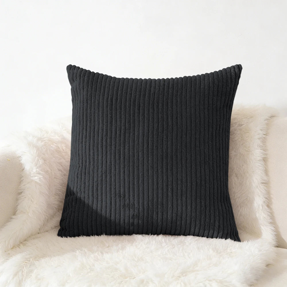 Corduroy Kussensloop 40X40 45X45 50x50 30x50 CM Zacht Pluche Flanel Kussenhoes Pluizige Bank Kussensloop voor Sofa Woonkamer
