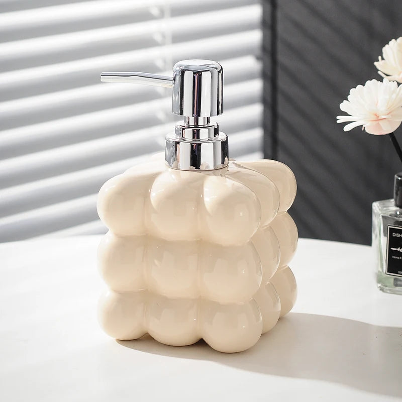 Creatieve Keramische Lotion Fles Hand Sanitizer Fles Zeepdispenser Handdesinfecterend Flessen Body Wash Flessen Badkamer Benodigdheden