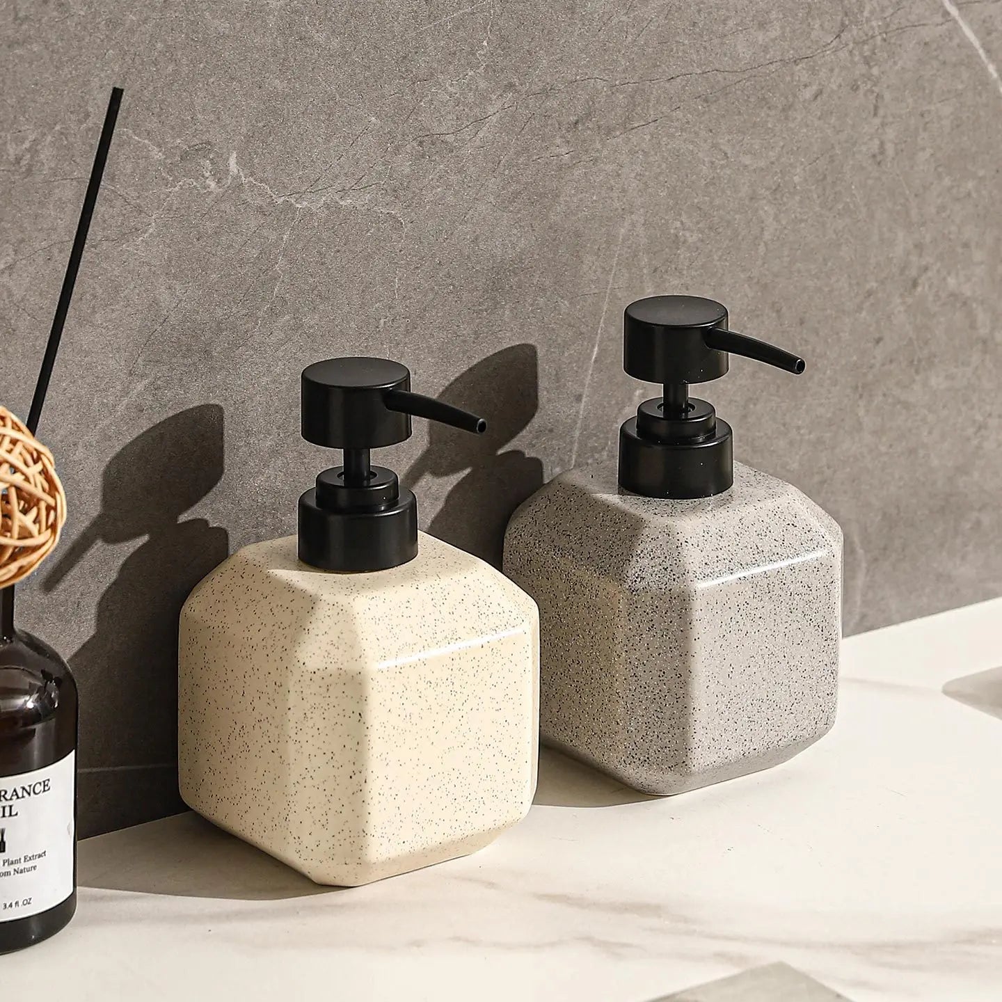 380 ml zeepdispenser Keramische lotionfles hotel huishoudelijke handzeep shampoo body wash doseerfles badkamer persfles